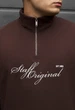 Мужская олимпийка стаф коричневый на флисе спортивная кофта Staff brown fleece XL (405593) - изображение 3
