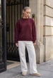 Жіночий світшот Staff zy bordo oversize fleece S - изображение 4