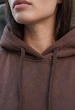 Жіноче худі Staff ti brown oversize fleece S - изображение 3