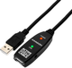 Kabel Axagon USB-A - USB-A 2.0 5 m Black (8595247902320) - obraz 1