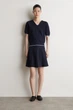 Джемпер із коміром матроса COS Sailor Collar Knitted Top Синій M (1346376002) - изображение 2