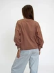 Женский батник двухнитка с принтом Pink Daisy Мокко M (6382) - изображение 2