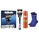 Подарунковий набір: Станок Gillette Fusion5 Proglide Flexball з 2 картриджами, Гель для гоління Gillette Fusion 200 мл, Шкарпетки - изображение 2