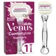 Станок для гоління жіночий (бритва) Gillette Venus Comfortglide Sugarberry Plus Olay з 1 змінним картриджем - изображение 2