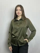Блуза жіноча дизайнерська хакі на гудзики MKJL30779 - 46, Хакі - зображення 7
