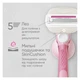 Подарунковий набір: Станок для гоління Gillette Venus ComfortGlide Sugarberry Miami з 3 картриджами, кріплення, косметичка - изображение 4