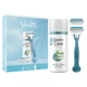Подарунковий набір: Станок Gillette Venus Smooth з 2 змінними картриджами, Гель для гоління Gillette Satin Care Sensitive 75 мл - изображение 1