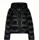 Max Mara – женский пуховик с капюшоном черного цвета, М - изображение 1
