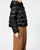 Max Mara – женский пуховик с капюшоном черного цвета, М - изображение 3