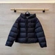 Max Mara – женский пуховик с капюшоном черного цвета, М - изображение 8