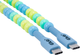 Кабель Club USB-C - USB-C Power Delivery 60W 2 м Blue/Green (CAC-3011) - зображення 3
