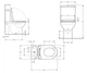 Унитаз напольный Qtap Evia Ultra Quiet 630×350×795 мм с сиденьем Soft-close, White QTEVI27W49258 - изображение 2