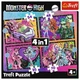 Набір пазлів Trefl Monster High Напружений день 4в1 (34655) - зображення 6