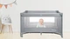 Дитяче ліжечко-манеж Moby-System Happy Traveller BASIC 126 x 66 см із розкладним матрацом, сумкою та коліщатками - зображення 6