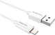Kabel Duracell USB-A - Lightning 1 m White (USB5012W) - obraz 1