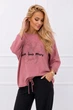 Джемпер женский Kiss Me кашемир с рукавом 3/4 на кулиске размер 2XL-3XL(52-56) розовый - изображение 3