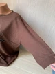Джемпер женский Kiss Me кашемир с рукавом 3/4 на кулиске размер 3XL-4XL(54-58) коричневый - изображение 5