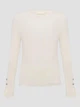 Кофта в рубчик Guess L молочный W6YR09Z0948 - изображение 1