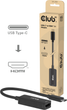 Adapter Club3D USB Type C - HDMI 2.1 Black (8719214473815) - obraz 2