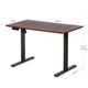 Стіл з електрорегулюванням висоти "PowerDesk Lite XL" Mealux EVO-202 Lite Walnut/B, Walnut - зображення 2