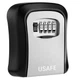 Антивандальный мини-сейф для ключей uSafe KS-03 с кодовым замком настенный Серый - изображение 11