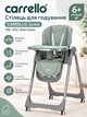 Стілець для годування CARRELLO Junior CRL-1412 Dark Green, регульований, складний, зі столиком - зображення 1