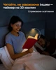Лампа для читання книг Glocusent A20 акумуляторна з прищіпкою 16 LED 5 рівнів яскравості 1800–6000K гнучка ніжка 1000 mAh з таймером Black - зображення 8