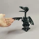 Рухома фігурка скелета ворона чорна PLA-пластик 16×13×12 см - зображення 10