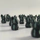 Набор миниатюрных летучих мышей, 20 шт., черный PLA-пластик, 21×15×11 мм - изображение 4