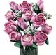 Конструктор цветы 3д букет розовых роз Flower Bouquet 789 детали цветочная композиция из мини-блоков 3d для взрослых и детей - изображение 4
