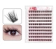Самоклейні пучкові накладні вії WOC False Eyelashes Young Lash багаторазові, натуральний ефект, чорні - зображення 2