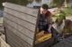 Садова скриня для зберігання Keter Brightwood Storage Box 455 л коричнева 230400 - зображення 2