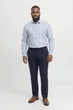 Сорочка з візерунком Barnes Dobby Jack&Jones блакитна 4XL (400153-light-blue-13613) - изображение 2