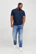 Футболка поло Jack&Jones темно-синя 2XL (500616-darkblue2-13562) - изображение 3