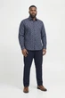 Сорочка з візерунком Barnes Dobby Jack&Jones темно-синя 6XL (400153-dark-blue-13619) - изображение 2