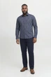 Сорочка з візерунком Barnes Dobby Jack&Jones темно-синя 6XL (400153-dark-blue-13619) - изображение 3
