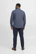 Сорочка з візерунком Barnes Dobby Jack&Jones темно-синя 6XL (400153-dark-blue-13619) - изображение 4