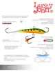 Балансир Lucky John FIN 5 70 мм 20 г морозостойкий пластик красный/прозрачный - изображение 7