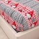 Простынь на резинке Бязь Christmas Comfort Красный/Серый 80*190 высота 25 см - изображение 1