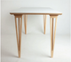 Стіл Nordic Edge 125 з білим HPL 125×80×75 см - изображение 2