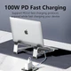 Док станция подставка Blueendless ST708 7 в 1 USB Type-C концентратор для ноутбука планшета ПРРО 7 портов - изображение 2