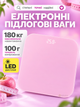 Электронные напольные весы до 180 кг, точность 100 г, стеклянная платформа 30×30 см, LED-дисплей, автовыключение - изображение 1