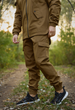 Чоловічий утеплений костюм Softshell на флісі колір койот куртка та штани для повсякденного носіння L - зображення 6