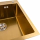 Кухонная мойка Platinum 50x50 Handmade PVD 3.0/1.5 мм (SP000028082) - изображение 6