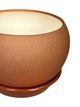 Керамический горшок для цветов Bowl Classic муар 1,4 л бронзовый (Г01023) - изображение 2