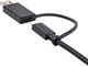 Кабель Startech USB-C/USB-A -USB-C Power Delivery 3.0 3.2 Gen 2/3.1 Gen 2 100W 1 м Black (USBCCADP) - зображення 3