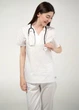 Жіноча медична сорочка STUGA MEDICAL белая (7700101) XS - зображення 1