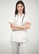 Жіноча медична сорочка STUGA MEDICAL белая (7700101) XS - зображення 5