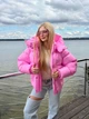 Пуховик зимний женский Tian Stacy-TN 46-48 розовый - изображение 10