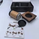 Точилка роликова для заточування ножів Roller sharpener 4-х сторони та 2 диски коричнева - зображення 7